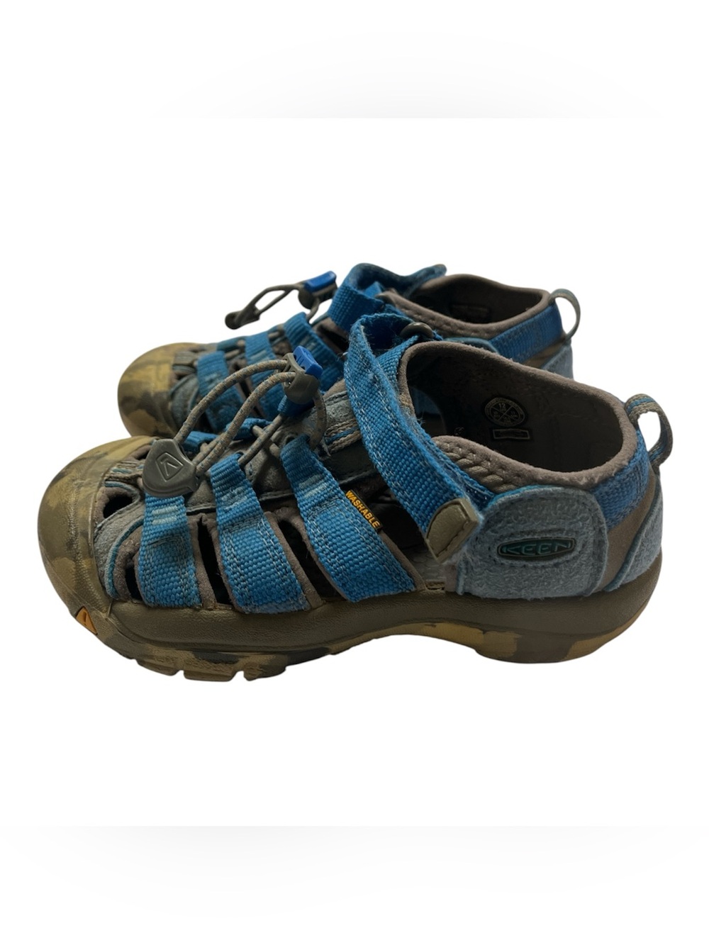 Keen UNISEX Kids Blue Camo Waterproof Hiking Sandals